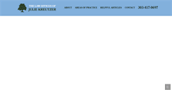 Desktop Screenshot of juliekreutzerlaw.com